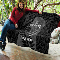 Custom New Zealand Silver Fern Rugby 2025 Quilt Go Champions Aotearoa Maori Black LT14 - Polynesian Pride