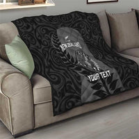 Custom New Zealand Silver Fern Rugby 2025 Quilt Go Champions Aotearoa Maori Black LT14 - Polynesian Pride