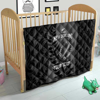 Custom New Zealand Silver Fern Rugby 2025 Quilt Go Champions Aotearoa Maori Black LT14 - Polynesian Pride