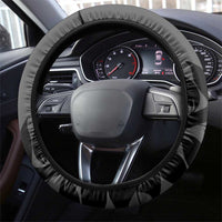 New Zealand Silver Fern Rugby 2025 Steering Wheel Cover Go Champions Aotearoa Maori Black