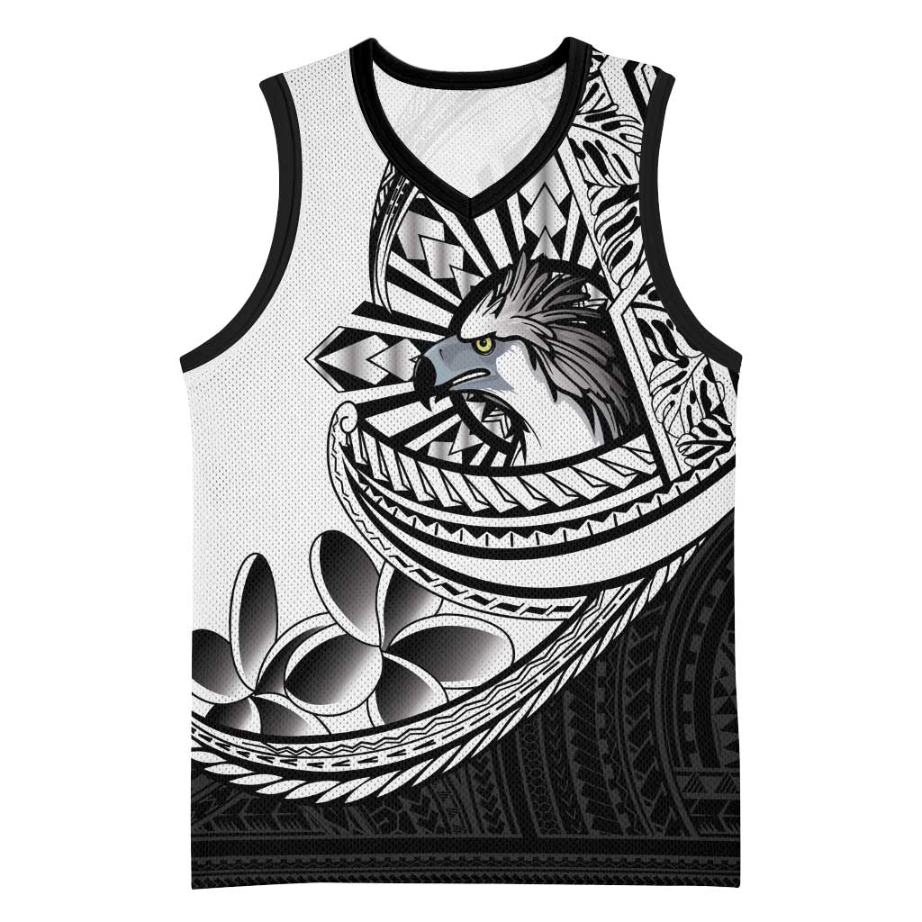 Philippines Eagle Sun Basketball Jersey Filipino Agila Polynesian Tattoo Black Color LT14 Unisex Black - Polynesian Pride