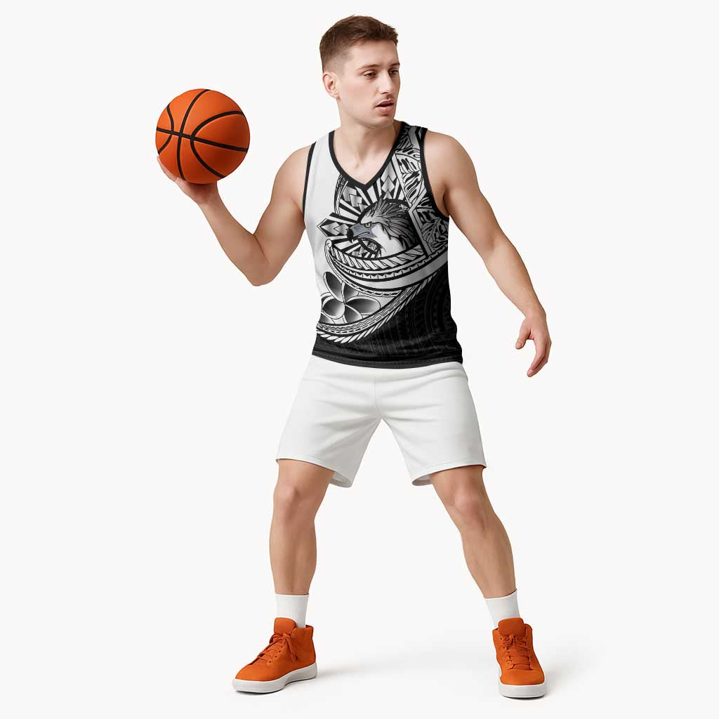 Philippines Eagle Sun Basketball Jersey Filipino Agila Polynesian Tattoo Black Color LT14 - Polynesian Pride