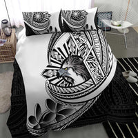 Philippines Eagle Sun Bedding Set Filipino Agila Polynesian Tattoo Black Color