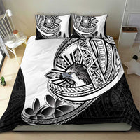 Philippines Eagle Sun Bedding Set Filipino Agila Polynesian Tattoo Black Color