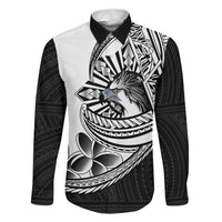 Philippines Eagle Sun Family Matching Puletasi and Hawaiian Shirt Filipino Agila Polynesian Tattoo Black Color