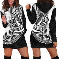 Philippines Eagle Sun Hoodie Dress Filipino Agila Polynesian Tattoo Black Color LT14 - Polynesian Pride