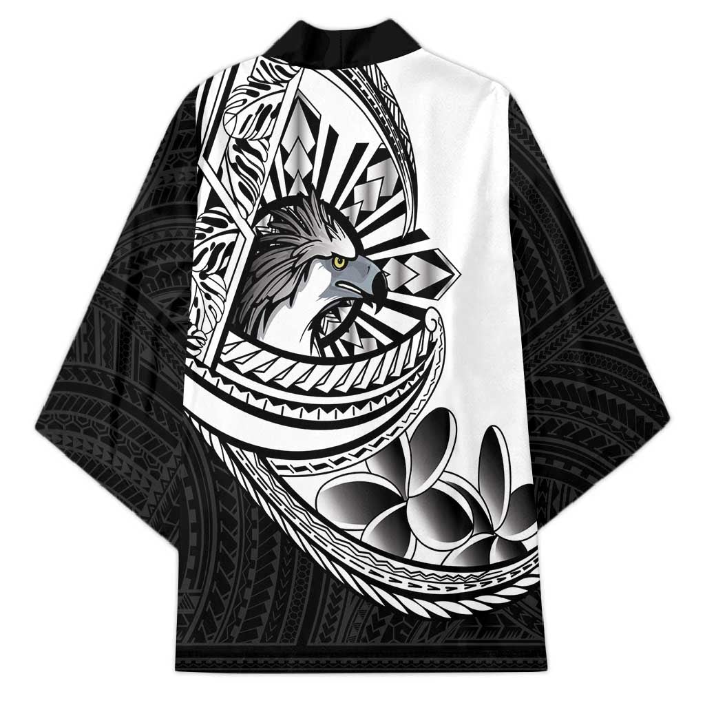 Philippines Eagle Sun Kimono Filipino Agila Polynesian Tattoo Black Color