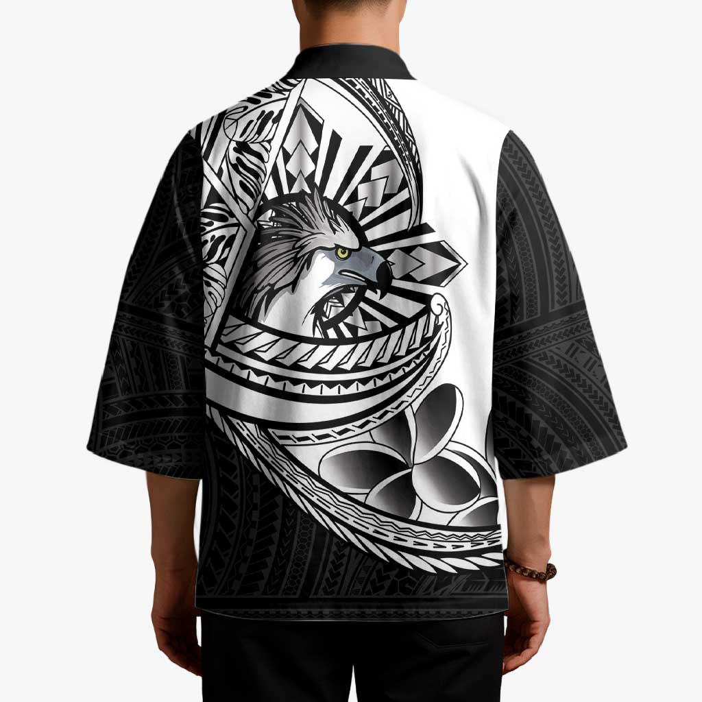 Philippines Eagle Sun Kimono Filipino Agila Polynesian Tattoo Black Color