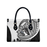 Philippines Eagle Sun Leather Bag Filipino Agila Polynesian Tattoo Black Color