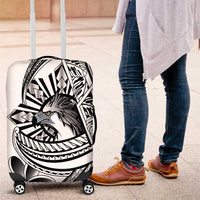 Philippines Eagle Sun Luggage Cover Filipino Agila Polynesian Tattoo Black Color LT14 Black - Polynesian Pride