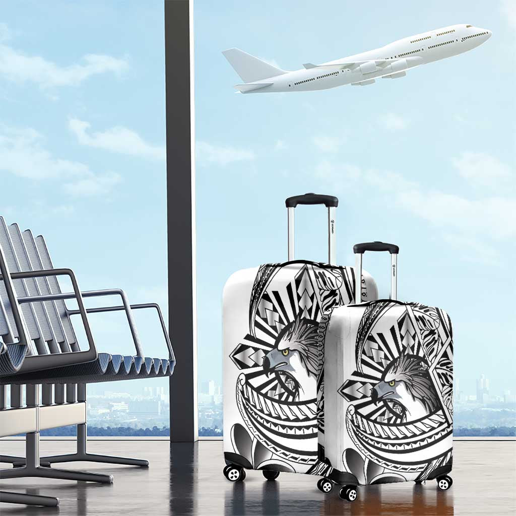 Philippines Eagle Sun Luggage Cover Filipino Agila Polynesian Tattoo Black Color LT14 - Polynesian Pride