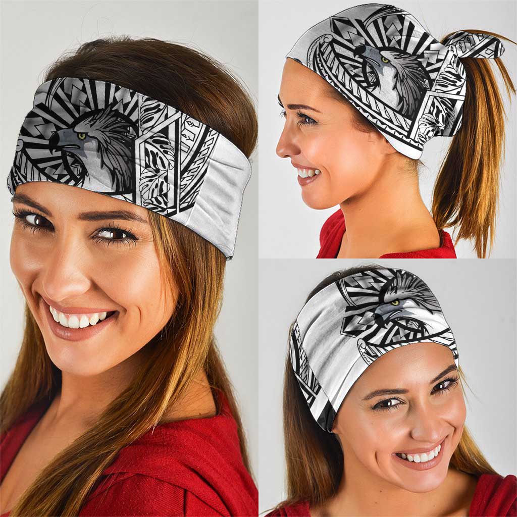 Philippines Eagle Sun Neck Gaiter Filipino Agila Polynesian Tattoo Black Color
