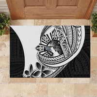 Philippines Eagle Sun Rubber Doormat Filipino Agila Polynesian Tattoo Black Color