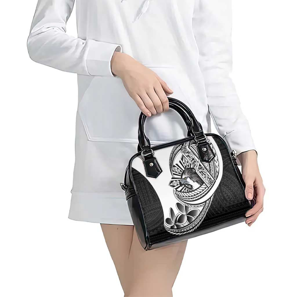 Philippines Eagle Sun Shoulder Handbag Filipino Agila Polynesian Tattoo Black Color