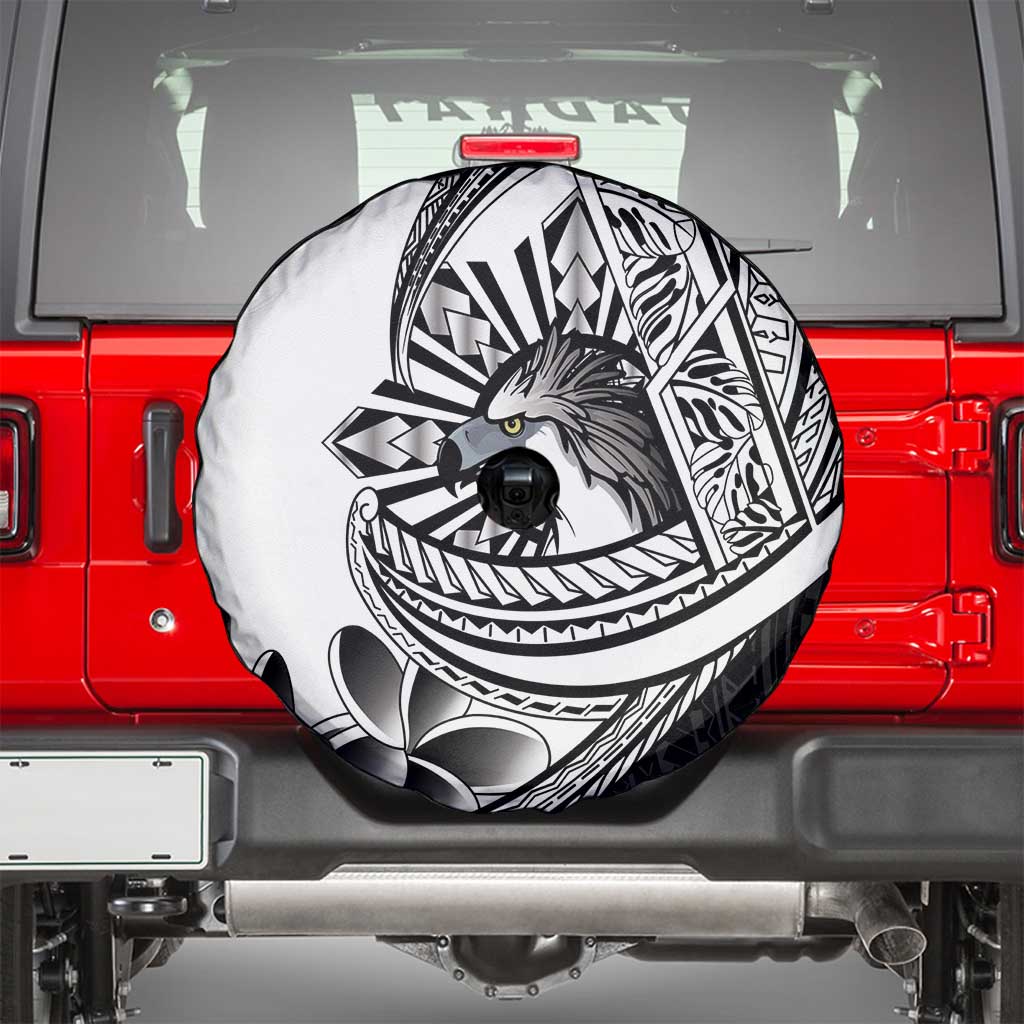 Philippines Eagle Sun Spare Tire Cover Filipino Agila Polynesian Tattoo Black Color LT14 - Polynesian Pride