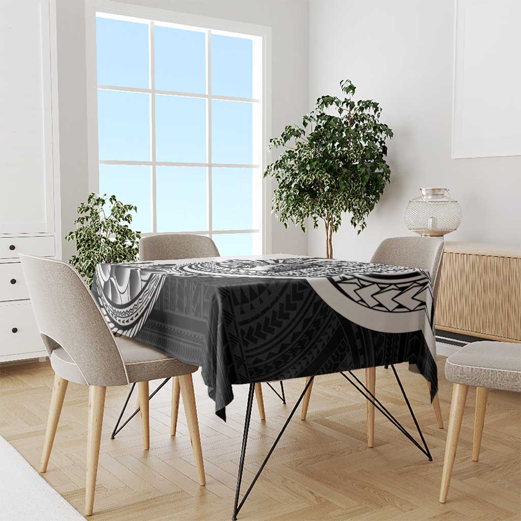 Philippines Eagle Sun Tablecloth Filipino Agila Polynesian Tattoo Black Color