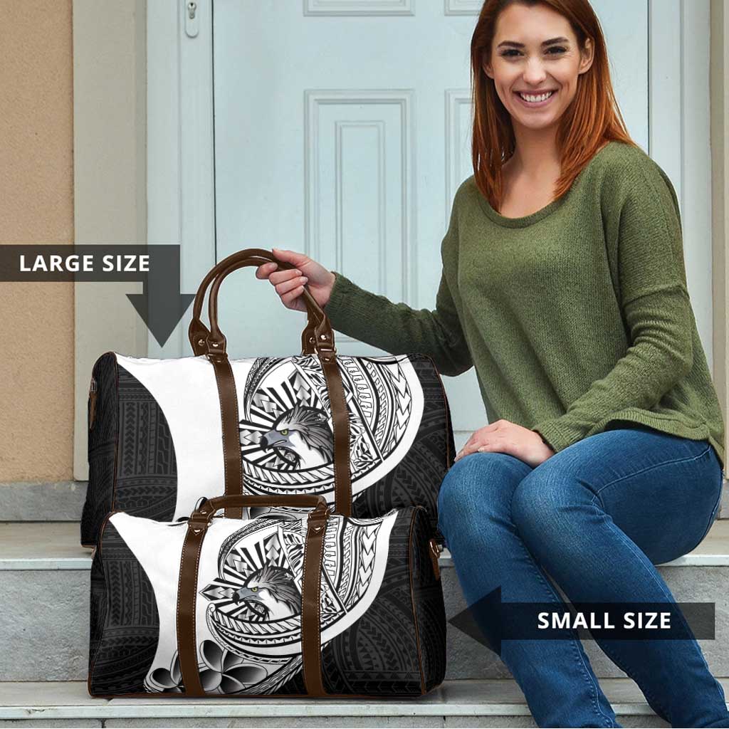 Philippines Eagle Sun Travel Bag Filipino Agila Polynesian Tattoo Black Color