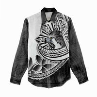 Philippines Eagle Sun Women Casual Shirt Filipino Agila Polynesian Tattoo Black Color LT14 - Polynesian Pride