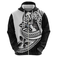 Philippines Eagle Sun Zip Hoodie Filipino Agila Polynesian Tattoo Black Color LT14 - Polynesian Pride