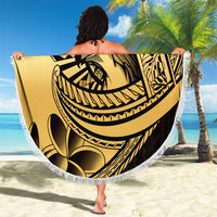Philippines Eagle Sun Beach Blanket Filipino Agila Polynesian Tattoo Gold Color