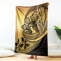 Philippines Eagle Sun Blanket Filipino Agila Polynesian Tattoo Gold Color