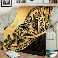 Philippines Eagle Sun Blanket Filipino Agila Polynesian Tattoo Gold Color