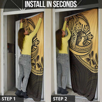 Philippines Eagle Sun Door Cover Filipino Agila Polynesian Tattoo Gold Color LT14 - Polynesian Pride