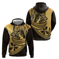 Philippines Eagle Sun Hoodie Filipino Agila Polynesian Tattoo Gold Color