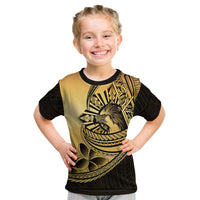 Philippines Eagle Sun Kid T Shirt Filipino Agila Polynesian Tattoo Gold Color