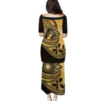 Philippines Eagle Sun Puletasi Filipino Agila Polynesian Tattoo Gold Color LT14 - Polynesian Pride