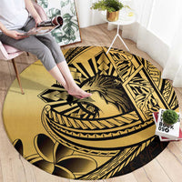 Philippines Eagle Sun Round Carpet Filipino Agila Polynesian Tattoo Gold Color LT14 - Polynesian Pride