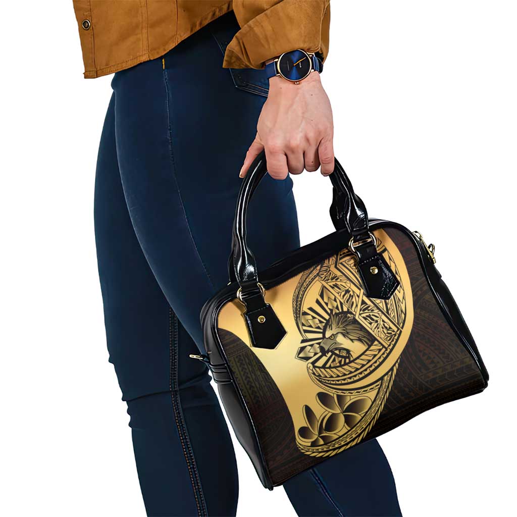 Philippines Eagle Sun Shoulder Handbag Filipino Agila Polynesian Tattoo Gold Color