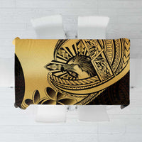 Philippines Eagle Sun Tablecloth Filipino Agila Polynesian Tattoo Gold Color