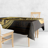 Philippines Eagle Sun Tablecloth Filipino Agila Polynesian Tattoo Gold Color