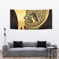 Philippines Eagle Sun Tapestry Filipino Agila Polynesian Tattoo Gold Color