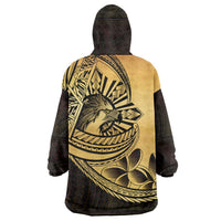 Philippines Eagle Sun Wearable Blanket Hoodie Filipino Agila Polynesian Tattoo Gold Color LT14 - Polynesian Pride