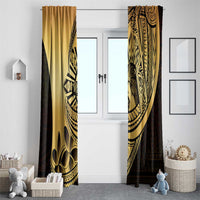Philippines Eagle Sun Window Curtain Filipino Agila Polynesian Tattoo Gold Color LT14 - Polynesian Pride