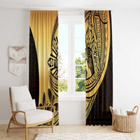 Philippines Eagle Sun Window Curtain Filipino Agila Polynesian Tattoo Gold Color LT14 - Polynesian Pride