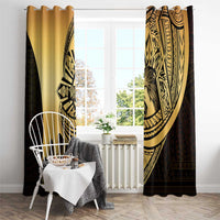 Philippines Eagle Sun Window Curtain Filipino Agila Polynesian Tattoo Gold Color LT14 - Polynesian Pride