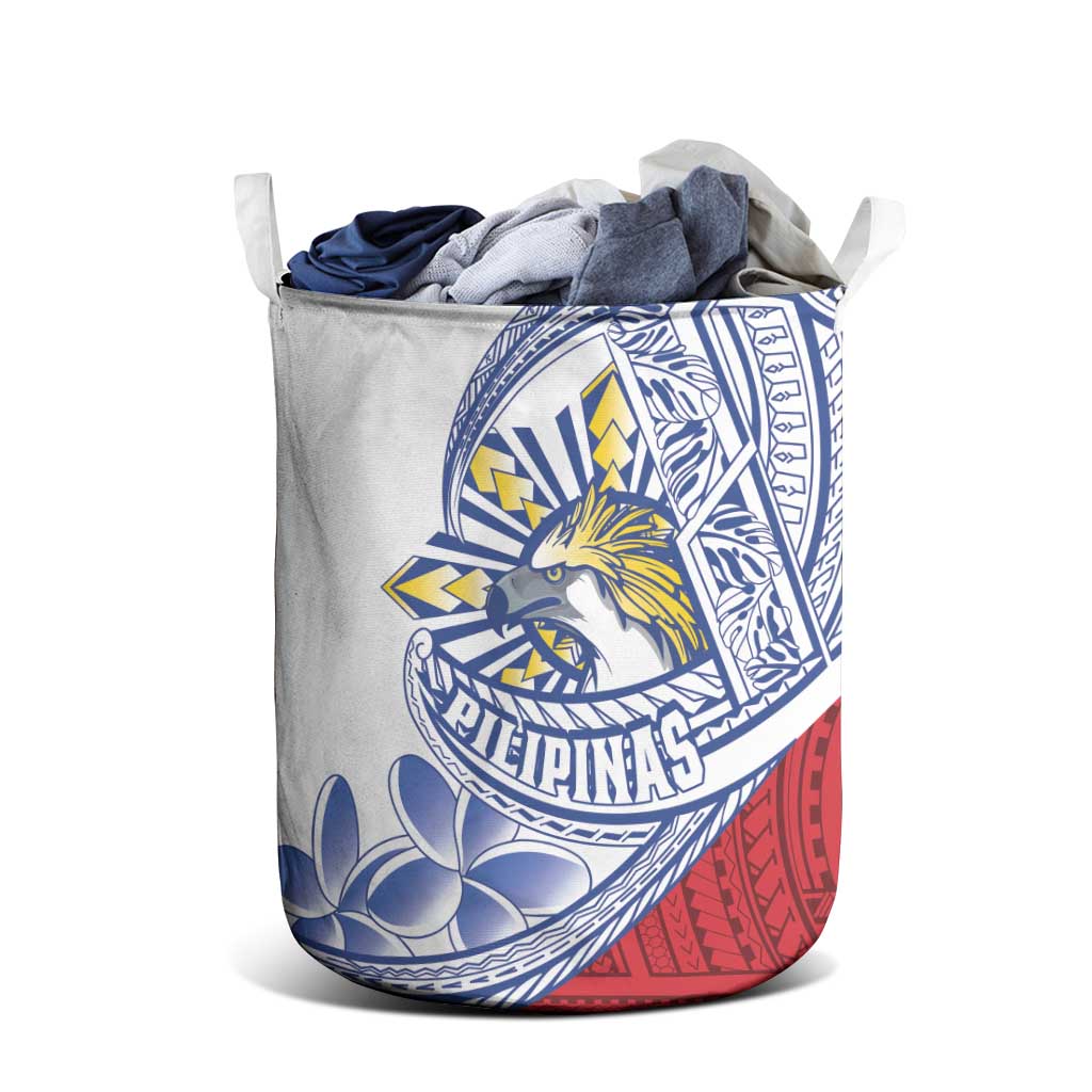 Philippines Eagle Sun Laundry Basket Filipino Agila Polynesian Tattoo Flag Color