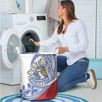 Philippines Eagle Sun Laundry Basket Filipino Agila Polynesian Tattoo Flag Color