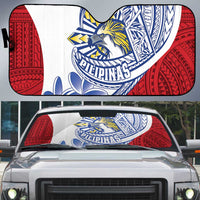 Philippines Eagle Sun Auto Sun Shade Filipino Agila Polynesian Tattoo Flag Color