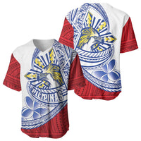 Philippines Eagle Sun Baseball Jersey Filipino Agila Polynesian Tattoo Flag Color