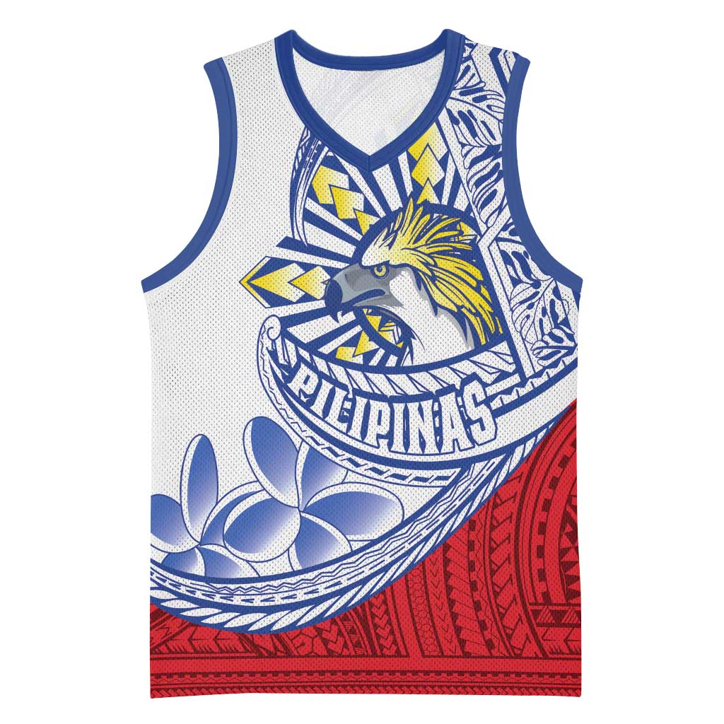 Philippines Eagle Sun Basketball Jersey Filipino Agila Polynesian Tattoo Flag Color LT14 Unisex Red - Polynesian Pride