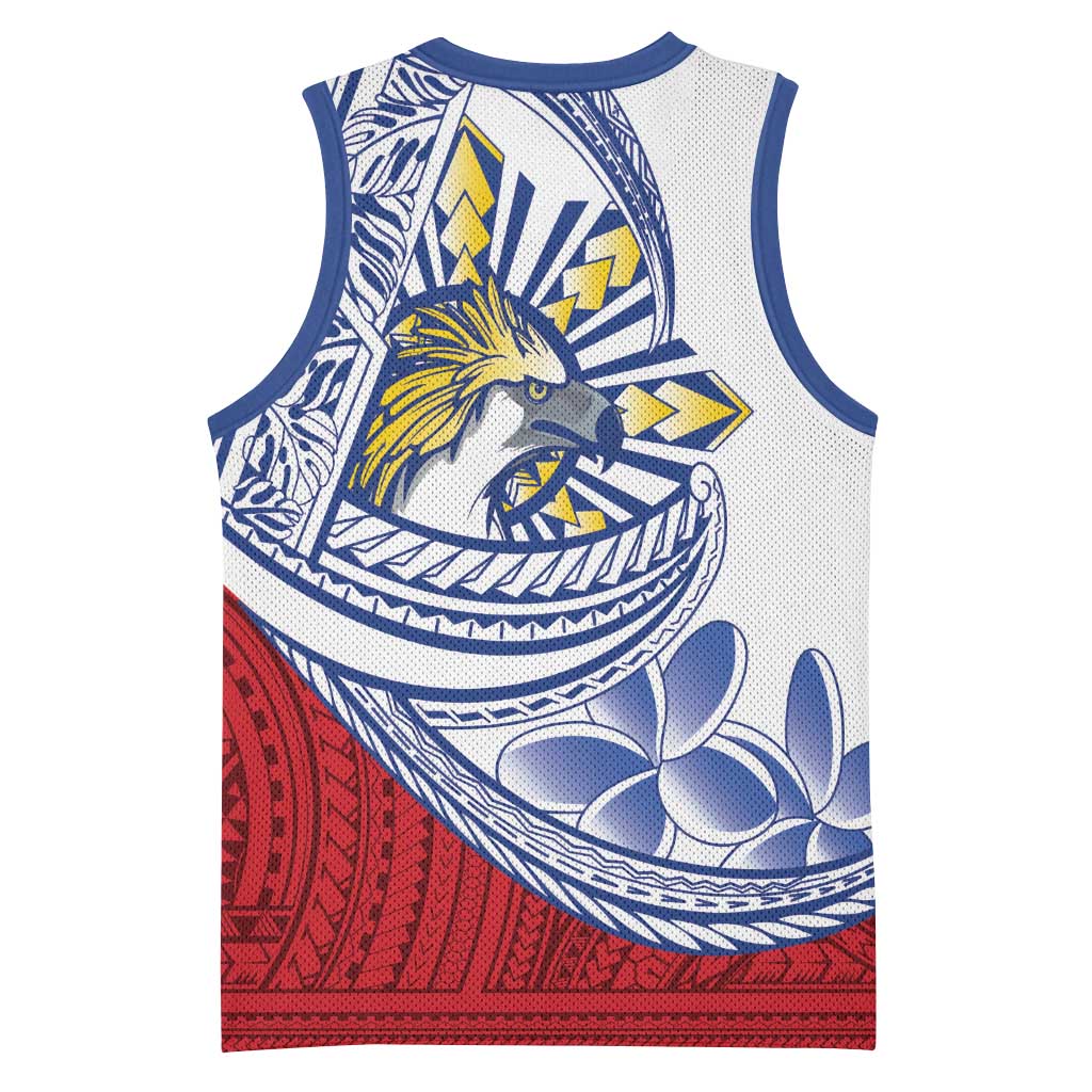 Philippines Eagle Sun Basketball Jersey Filipino Agila Polynesian Tattoo Flag Color LT14 - Polynesian Pride