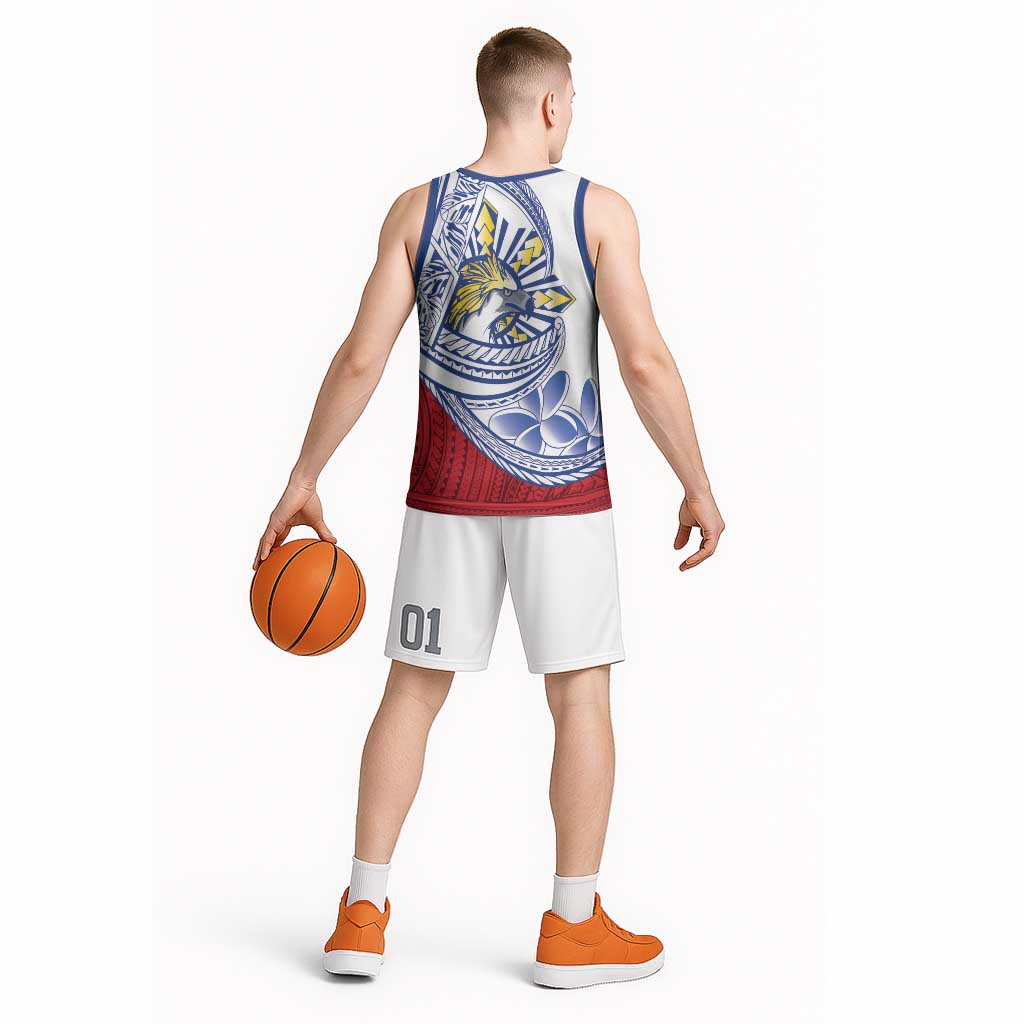 Philippines Eagle Sun Basketball Jersey Filipino Agila Polynesian Tattoo Flag Color LT14 - Polynesian Pride