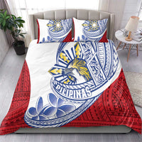 Philippines Eagle Sun Bedding Set Filipino Agila Polynesian Tattoo Flag Color