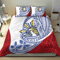 Philippines Eagle Sun Bedding Set Filipino Agila Polynesian Tattoo Flag Color