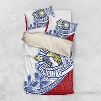 Philippines Eagle Sun Bedding Set Filipino Agila Polynesian Tattoo Flag Color