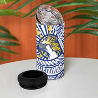 Philippines Eagle Sun 4 in 1 Can Cooler Tumbler Filipino Agila Polynesian Tattoo Flag Color LT14 - Polynesian Pride